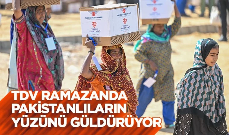 TDV ramazanda Pakistanlıların yüzünü güldürüyor