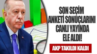 Son seçim anketi sonuçlarını canlı yayında ele aldı!