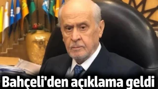 Devlet Bahçeli'den açıklama